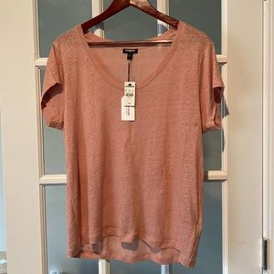 Scoop Neck Shirt Express 100% Linen